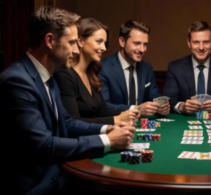 Rozgrywka pokerowa podczas wydarzenia